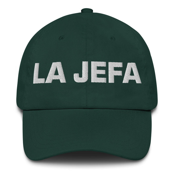 La Jefa The Chief / Boss Mexican Spanish Pride Gift Regalo Dad Hat Mexicada Spruce