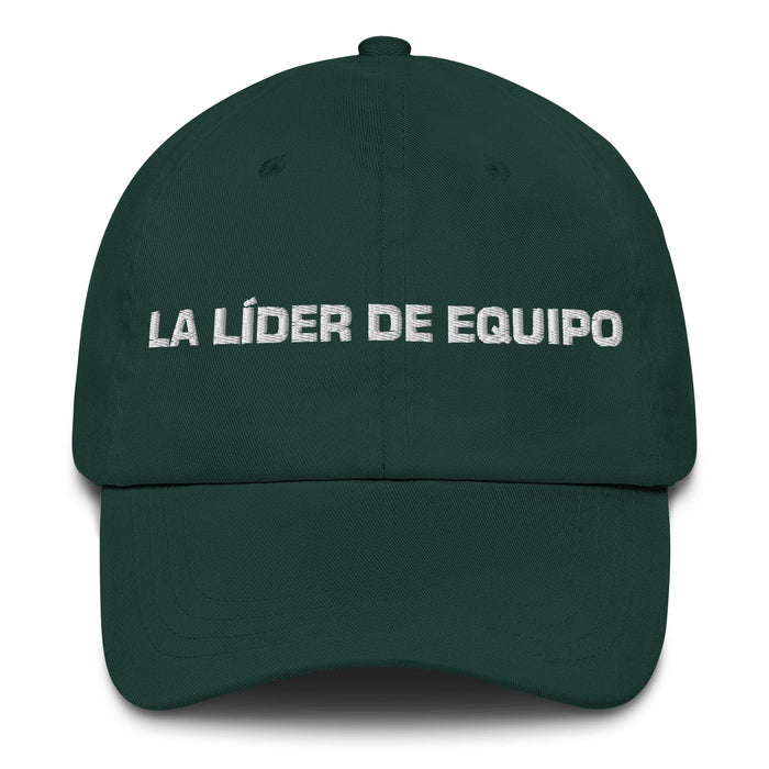 La Líder De Equipo The Team Leader Mexican Spanish Pride Gift Regalo Dad Hat Mexicada Spruce