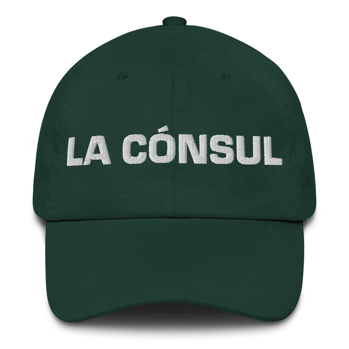 La Cónsul The Consul Mexican Spanish Pride Gift Regalo Dad Hat Mexicada Spruce