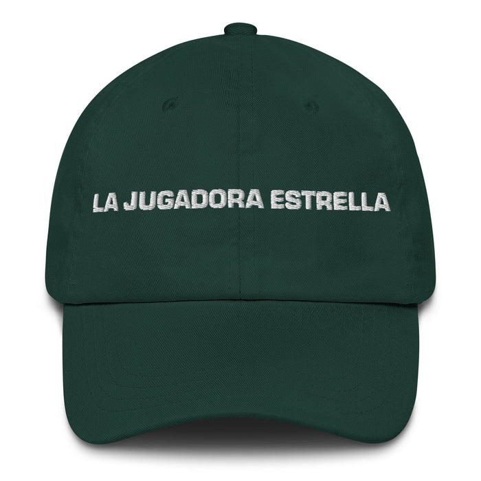 La Jugadora Estrella The Star Player Mexican Spanish Pride Gift Regalo Dad Hat Mexicada Spruce