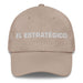 El Estratégico The Strategic One Mexican Spanish Pride Gift Regalo Dad Hat Mexicada Stone