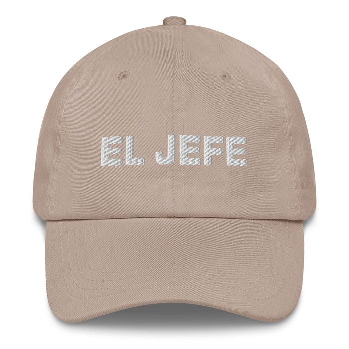 El Jefe The Boss Mexican Spanish Pride Gift Regalo Dad Hat Mexicada Stone