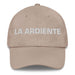 La Ardiente The Fiery One Mexican Spanish Pride Gift Regalo Dad Hat Mexicada Stone