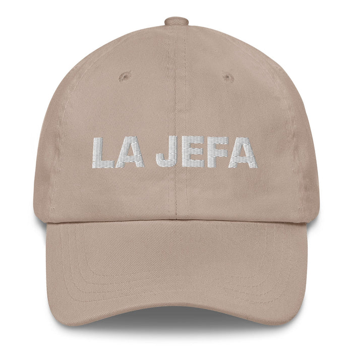 La Jefa The Boss Mexican Spanish Pride Gift Regalo Dad Hat Mexicada Stone