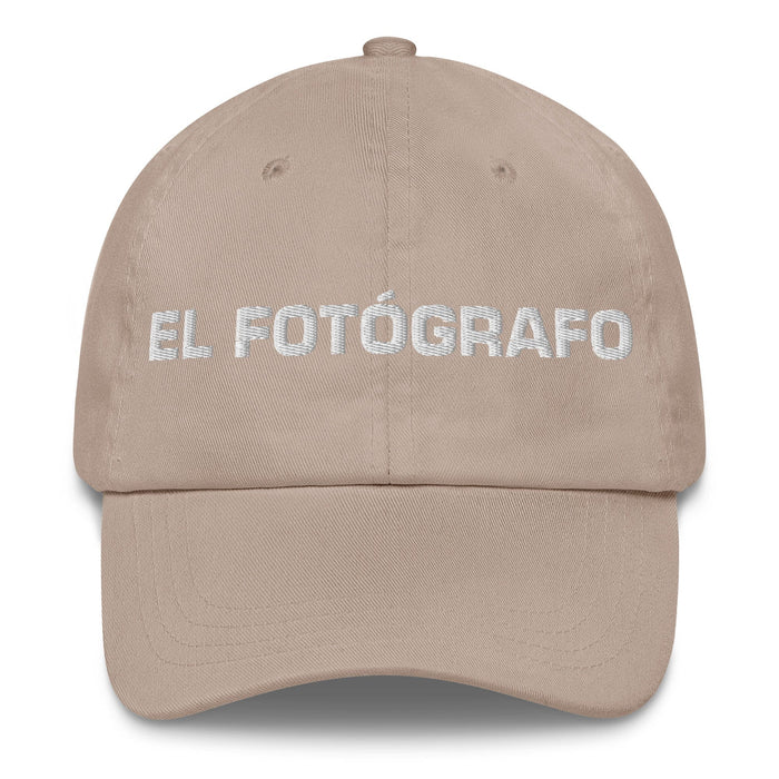 El Fotógrafo The Photographer Mexican Spanish Pride Gift Regalo Dad Hat Mexicada Stone