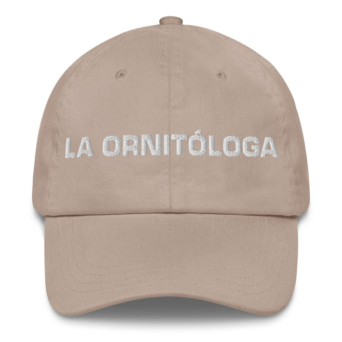 La Ornitóloga The Birdwatcher Mexican Spanish Pride Gift Regalo Dad Hat Mexicada Stone