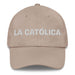 La Católica The Catholic Mexican Spanish Pride Gift Regalo Dad Hat Mexicada Stone