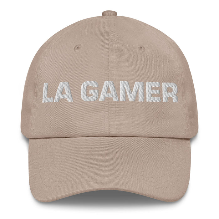 La Gamer The Gamer Mexican Spanish Pride Gift Regalo Dad Hat Mexicada Stone