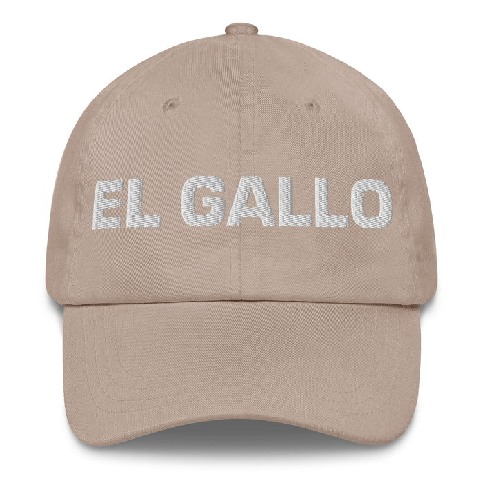 El Gallo The Rooster Mexican Spanish Pride Gift Regalo Dad Hat Mexicada Stone