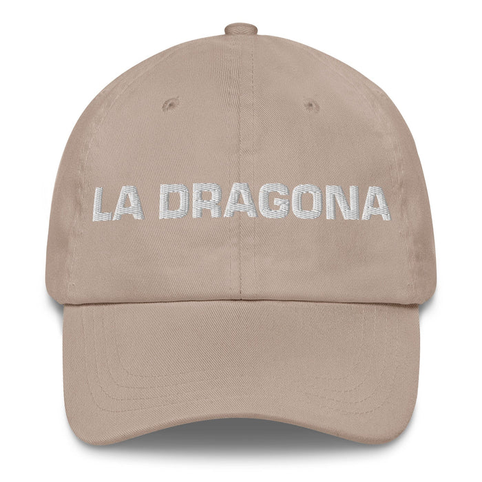 La Dragona The Dragon Mexican Spanish Pride Gift Regalo Dad Hat Mexicada Stone