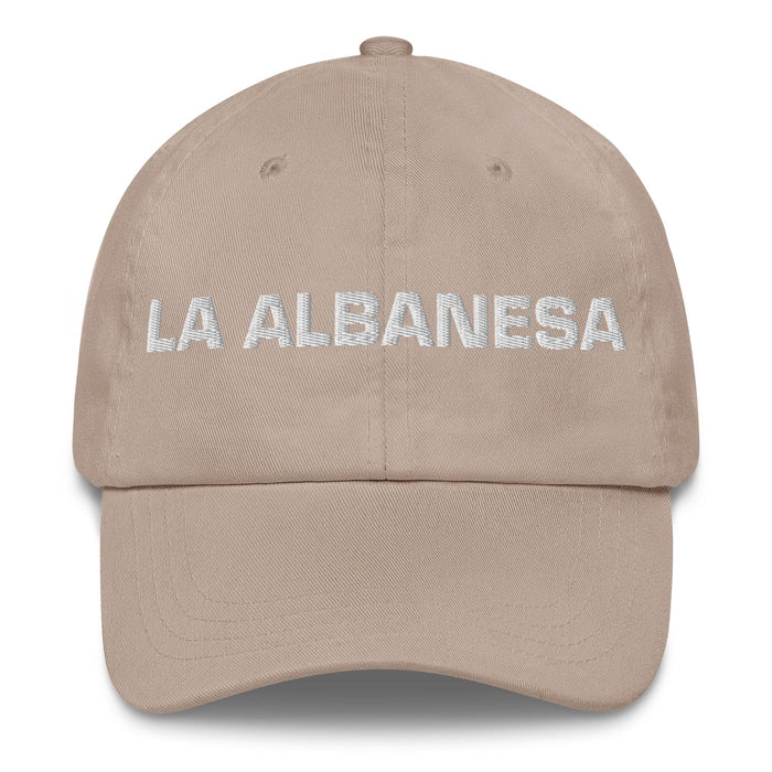 La Albanesa The Albanian Mexican Spanish Pride Gift Regalo Dad Hat Mexicada Stone