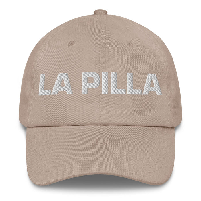 La Pilla The Rascal Mexican Spanish Pride Gift Regalo Dad Hat Mexicada Stone