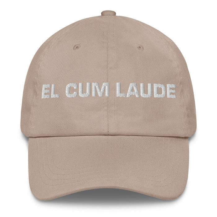 El Cum Laude The Cum Laude Mexican Spanish Pride Gift Regalo Dad Hat Mexicada Stone