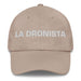 La Dronista The Drone Pilot Mexican Spanish Pride Gift Regalo Dad Hat Mexicada Stone