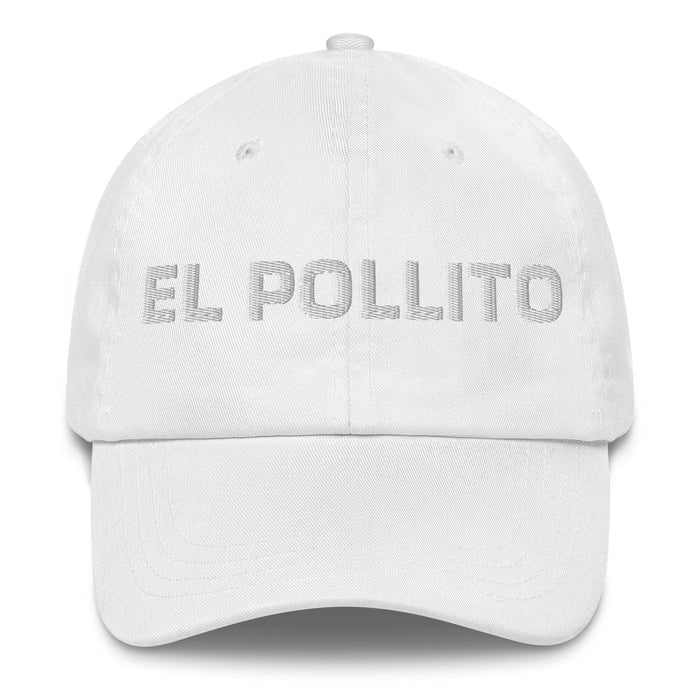 El Pollito The Chick The Rooster Mexican Spanish Pride Gift Regalo Dad Hat Mexicada White