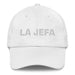 La Jefa The Boss Mexican Spanish Pride Gift Regalo Dad Hat Mexicada White