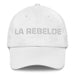 La Rebelde The Rebel Mexican Spanish Pride Gift Regalo Dad Hat Mexicada White