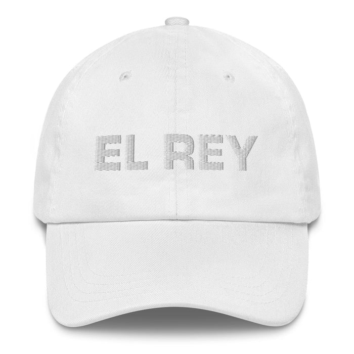 El Rey The King Mexican Spanish Pride Gift Regalo Dad Hat Mexicada White