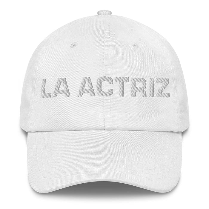 La Actriz The Actor/Actress Mexican Spanish Pride Gift Regalo Dad Hat Mexicada White