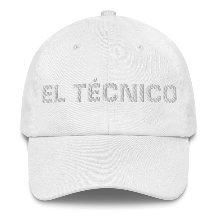 El Técnico The Technician Mexican Spanish Pride Gift Regalo Dad Hat Mexicada White