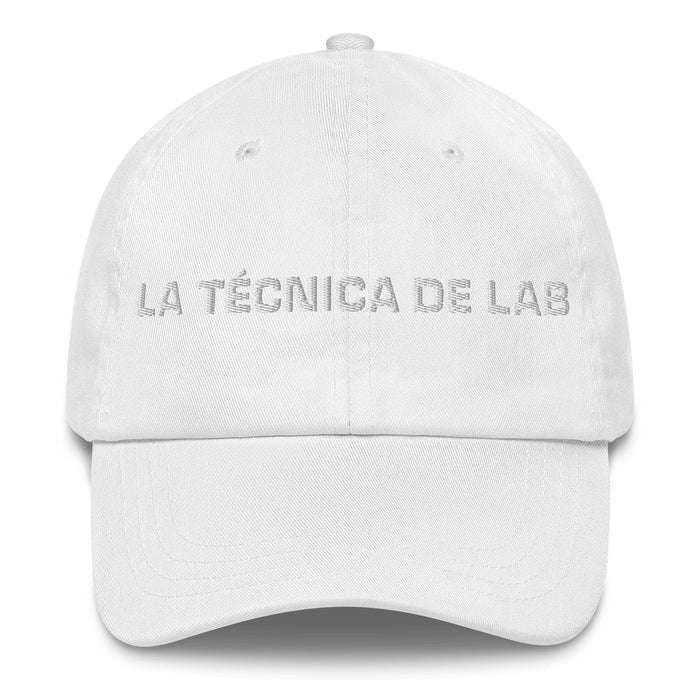 La Técnica De Lab The Lab Technician Mexican Spanish Pride Gift Regalo Dad Hat Mexicada White