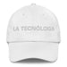 La Tecnóloga The Technologist Mexican Spanish Pride Gift Regalo Dad Hat Mexicada White