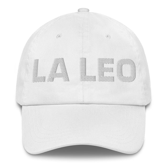 La Leo The Leo Mexican Spanish Pride Gift Regalo Dad Hat Mexicada White