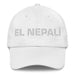 El Nepalí The Nepali Mexican Spanish Pride Gift Regalo Dad Hat Mexicada White