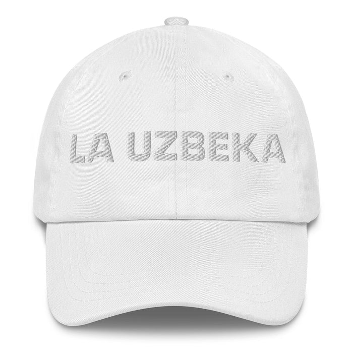 La Uzbeka The Uzbek Mexican Spanish Pride Gift Regalo Dad Hat Mexicada White