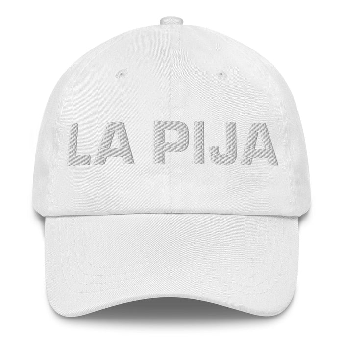 La Pija The Snob Mexican Spanish Pride Gift Regalo Dad Hat Mexicada White