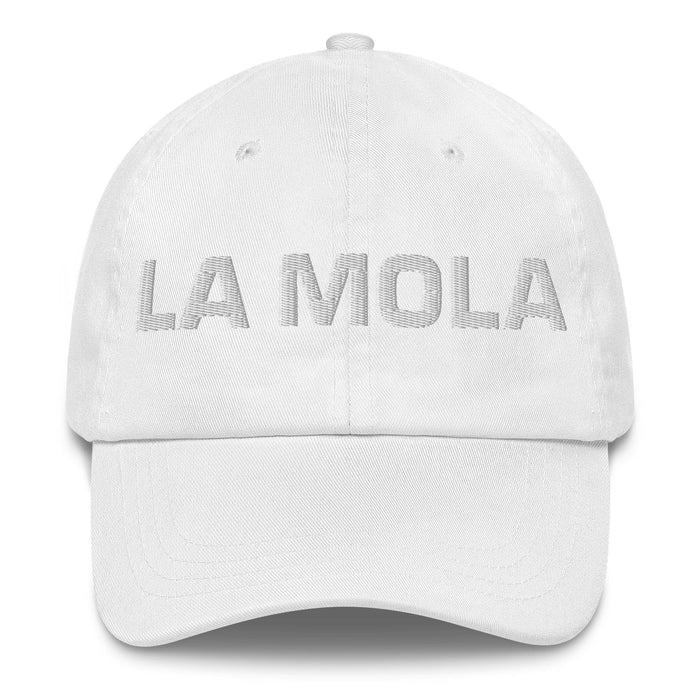 La Mola The Cool One Mexican Spanish Pride Gift Regalo Dad Hat Mexicada White