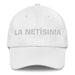 La Netísima The Super Real One Mexican Spanish Pride Gift Regalo Dad Hat Mexicada White