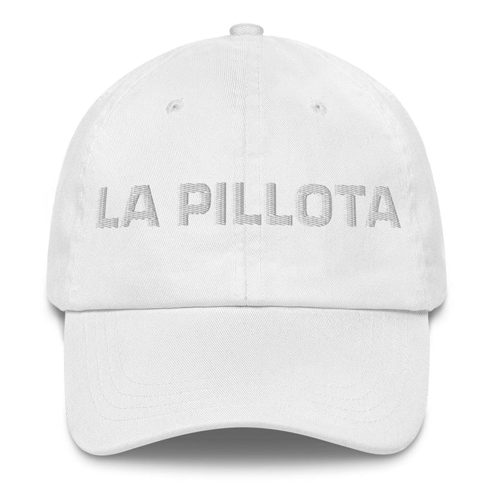 La Pillota The Little Rascal Mexican Spanish Pride Gift Regalo Dad Hat Mexicada White