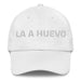 La A Huevo The Hell Yeah Mexican Spanish Pride Gift Regalo Dad Hat Mexicada White