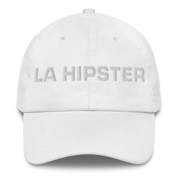 La Hipster The Hipster Mexican Spanish Pride Gift Regalo Dad Hat Mexicada White