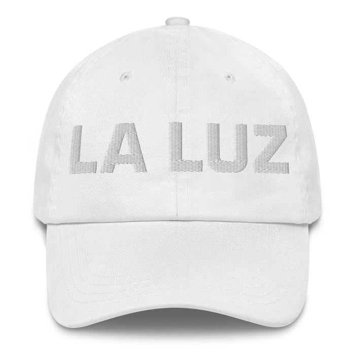 La Luz The Light Mexican Spanish Pride Gift Regalo Dad Hat Mexicada White