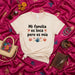 Mi familia es loca pero es mía playera unisex de frase divertida de familia en español, camiseta regalo para latinas y latinos, camisa de cultura mexicana, ropa con mensaje en español Mexicada