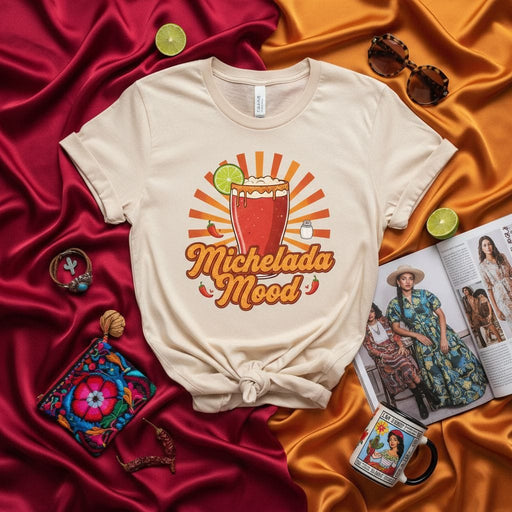 Michelada Mood Shirt, Funny Mexican Beer Drink T-Shirt, Cinco de Mayo Fiesta Top, Vintage Style Graphic Tee, Spicy Cocktail Lover Gift, Unisex Aesthetic T-shirt Mexicada