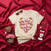 My Heart Skips a Beat for Chisme & You T-Shirt, Unisex Valentine's Day Shirt, Funny Chismosa Quote Tee, Cute Latina Gift, Marigold Heart Design Top, Spanish English Phrase Apparel Mexicada