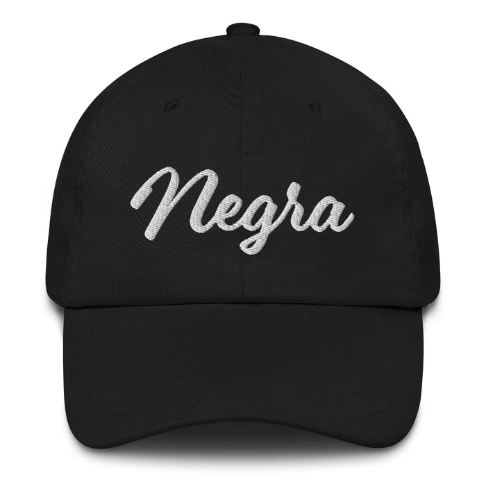 Negra Embroidered Dad Hat | Black, Stylish, Classic, Casual, N5 Mexicada