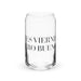 Ni Es Viernes, Pero Bueno Exclusive Art Piece Can-Shaped Glass Home Office Work Mexican Spanish Pride Gift Cup One-Of-A-Kind Calligraphy Glass | N6 Mexicada 16 oz (No Lid No Straw)