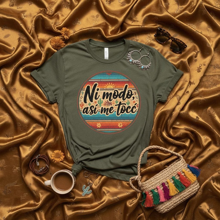 Ni modo, asi me tocó Camiseta Unisex, Spanish Saying T-Shirt, Mexicana Latina Shirt, Funny Quote Shirt, Desert Cactus Boho Graphic Tee, T-shirt con frase en español Mexicada