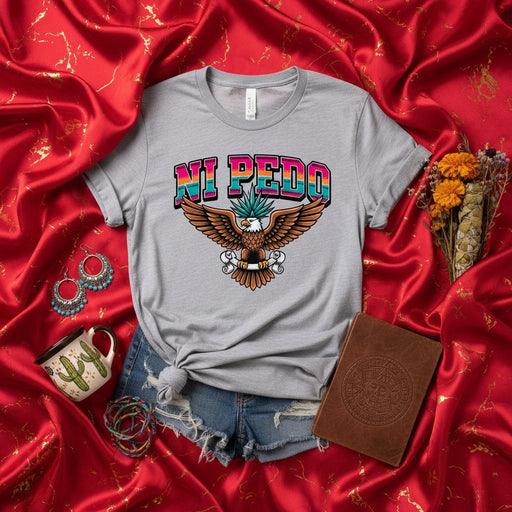 Ni P*do Mexican Eagle T-Shirt Unisex, Funny Spanish Saying Shirt, Graphic Tee with Mexico Flag Inspired Eagle Design, Latina Latino Gift Idea Mexicada