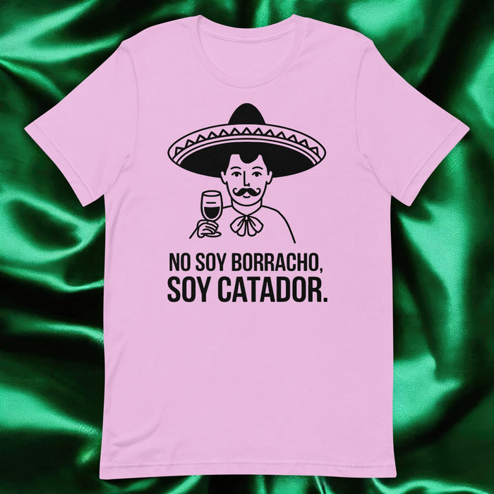 No Soy Borracho, Soy Catador Exclusive Art Piece Exclusive Art Piece Home Office Work Mexican Spanish Pride Gift One-Of-A-Kind Unisex T-Shirt | N5 Mexicada Lilac / S