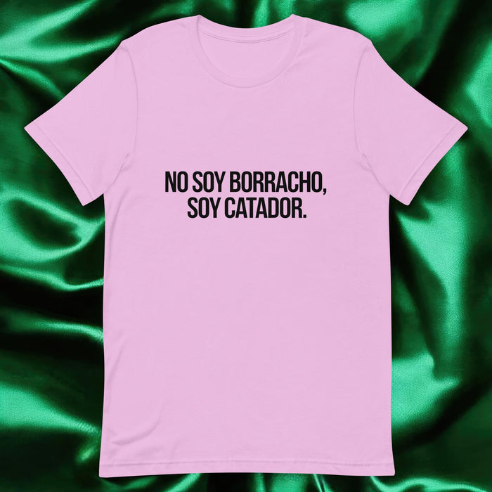 No Soy Borracho, Soy Catador Exclusive Art Piece Exclusive Art Piece Home Office Work Mexican Spanish Pride Gift One-Of-A-Kind Unisex T-Shirt | N8 Mexicada Lilac / S