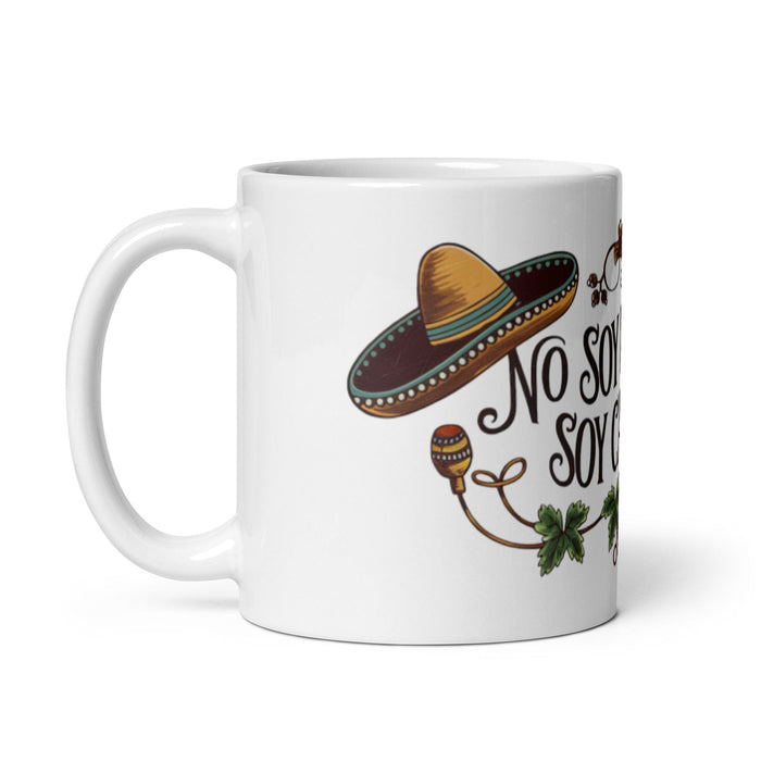 No Soy Borracho, Soy Catador Exclusive Name Art Piece Home Office Work Coffee Mug Mexican Spanish Pride Gift Cup One-Of-A-Kind Calligraphy White Glossy Mug | N34 Mexicada