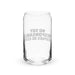 No Soy Responsable Después De Esto Exclusive Art Piece Can-Shaped Glass Home Office Work Mexican Spanish Pride Gift Cup One-Of-A-Kind Calligraphy Glass | N13 Mexicada