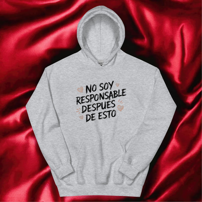 No Soy Responsable Después De Esto Exclusive Art Piece Home Office Work Mexican Spanish Pride Gift One-Of-A-Kind Unisex Hoodie | N9 Mexicada Sport Grey / S