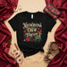Nochebuena Crew Forever Shirt, Funny Hispanic Christmas Party T-Shirt, Ugly Sweater Style Holiday Tee, Latino Family Matching Xmas Top with Reindeer and Poinsettias Mexicada