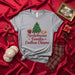 Nochebuena + Familia = Endless Chisme Christmas Shirt, Festive Holiday Family Gossip Tee, Spanish English Mixed Text Xmas T-Shirt with Tree, Tamales, and Hot Chocolate Design Mexicada